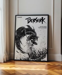 Berserk Anime Poster & Canvas, Minimalist Manga Wall Art
