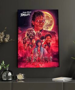 Michael Jackson Thriller Split Face Poster & Canvas