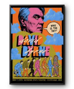 David Byrne May 7 2026 In Cleveland OH Poster