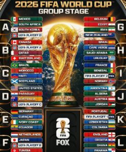 Fifa World Cup 2026 Group Stage Home Decor Poster