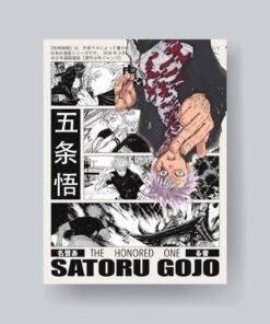 Satoru Gojo Jujutsu Kaisen Anime Print Poster & Canvas