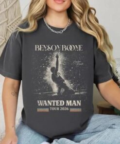 Benson Boone Wanted Man Tour 2026 Concert Tee, Retro Graphic Shirt
