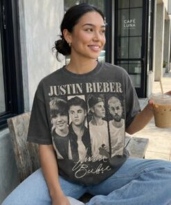 Justin Bieber Vintage T-Shirt, Retro Pop Singer Tee, Y2K Music Fan Shirt