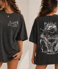 Princess Donut Approved Cat Sweatshirt, The Desperado Club Tee, Dark Academia Oversized Shirt, Vintage Cat Graphic Tee