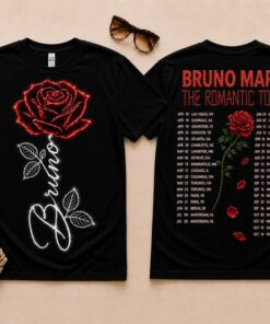 The Romantic Tour Bruno Mars Shirt 2 Sides