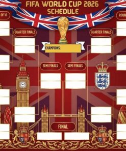World Cup 2026 Planner UK Edition, Football Tournament Schedule