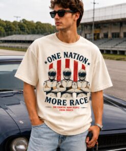 One Nation More Race Indycar Shirt, Racing Driver Graphic Tee