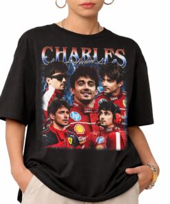 Vintage Charles Leclerc 90s Graphic Tee, Formula 1 Gift
