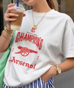 Arsenal Premier League Champions 2025-26 Vintage Classic Tee, North London Forever Shirt