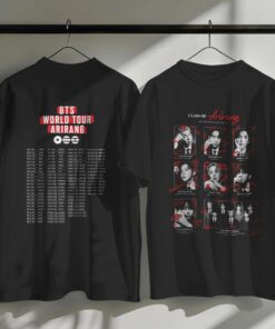 BTS Arirang World Tour 2026 Vintage Kpop Graphic Shirt Retro Y2K Concert Merch Unisex