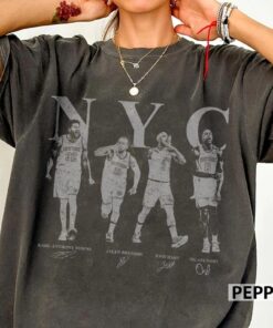 Jalen Brunson Karl Anunoby Josh Hart NYC Basketball Retro Shirt