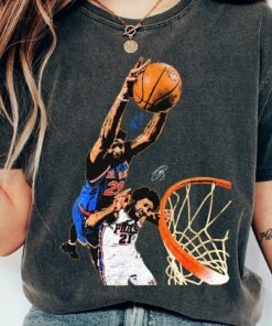 Mitchell Robinson Dunk Joel Embiid Vintage Shirt