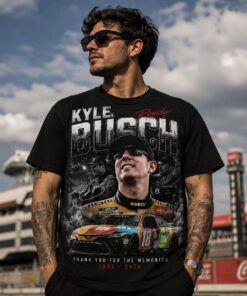 Kyle Busch Memorial T-Shirt, Rowdy Racing Tribute Tee, NASCAR Fan Graphic Shirt