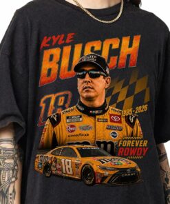 Kyle Busch Racing Shirt, NASCAR Fan Tee, Rowdy 18 Motorsport T-Shirt