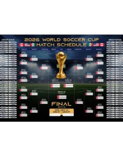 2026 USA Soccer Tournament Schedule Poster & Canvas