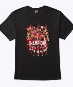 Arsenal Fc Premier League Champions 2025-26 T Shirt