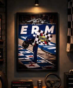 Inspired Kyle Busch Racing Poster & Canvas, Forever Rowdy Decor
