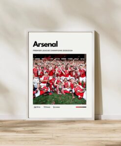 Arsenal 2026 Premier League Champions Poster & Canvas