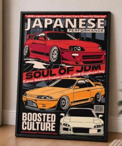JDM Poster & Canvas, Racing Garage Decor Tuner Gift