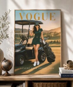 Luxury Golf Poster & Canvas, Vogue Style Golf Print