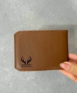 Personalized Leather Wallet for Men Custom Handmade RFID Bifold Gift Box
