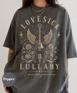 Vintage Rock Music Shirt, Gothic Music Notes Graphic Tee