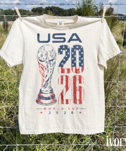 World Cup 2026 USA Graphic Tee, Patriotic Eagle Soccer Fan Shirt