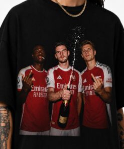 Arsenal Champions Graphic Tee, Arsenal Fan Shirt, Football Celebration T-Shirt
