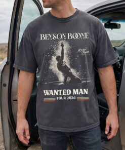 Benson Boone Wanted Man Tour 2026 Graphic Tee, Retro Concert Shirt