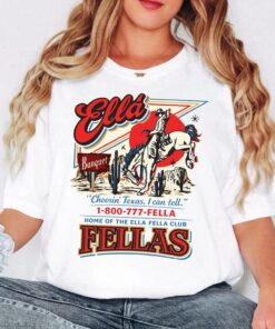 Ellas Fellas Club Shirt Bundle Choosin Texas Western Tee Vintage Rodeo Whiskey