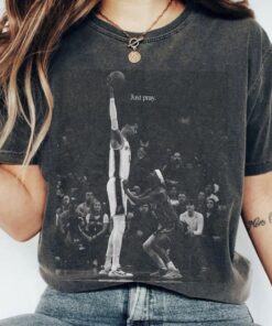 Just Pray Wemby Vintage T-Shirt, San Antonio Spurs Basketball Shirt
