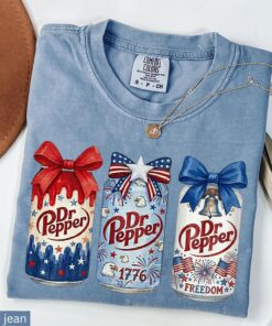 Dr Pepper Patriotic T-Shirt, 4th of July Soda Tee, Soda Lover Shirt