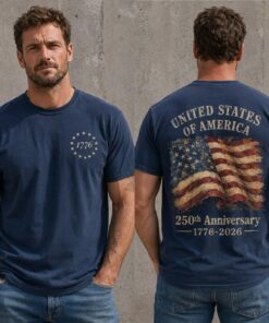 America 250 Shirt, Vintage USA Flag Tee, 1776 to 2026 T-Shirt