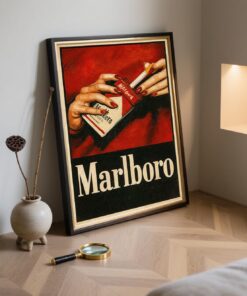 Vintage Marlboro Style Poster & Canvas, Movie Fan Wall Art