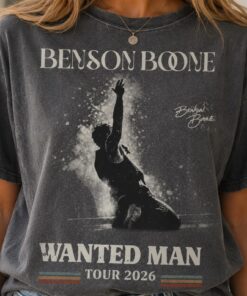 Benson Boone Wanted Man Tour 2026 Graphic Tee, Retro Concert Shirt